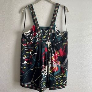 BCBG Max Azria Splatter Paint Pattern Tank Top